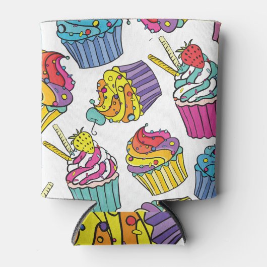 Neon Cakes: Pop Art Pattern. Blikjeskoeler (Voorkant)
