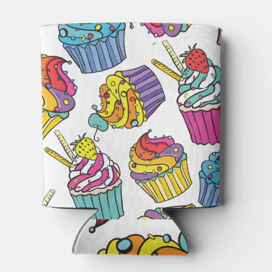 Neon Cakes: Pop Art Pattern. Blikjeskoeler (Achterkant)