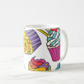 Neon Cakes: Pop Art Pattern. Koffiemok (Voorkant rechts)