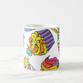 Neon Cakes: Pop Art Pattern. Koffiemok (Center)