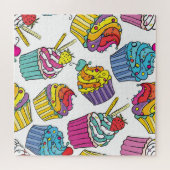 Neon Cakes: Pop Art Pattern. Legpuzzel (Horizontaal)