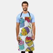 Neon Cakes: Pop Art Pattern. Schort (Gedragen)