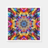 Neon caleidoscoop ontwerp servet (Voorkant)