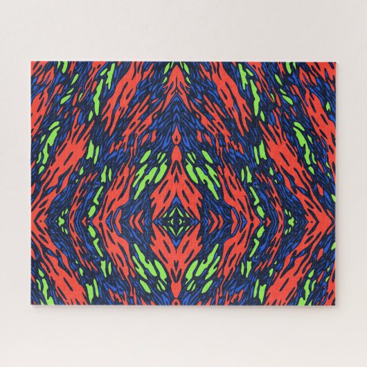 Neon Camo Challenging Legpuzzel (Horizontaal)