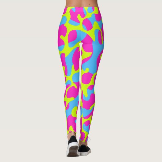 Neon Camo Leggings (Achterkant)