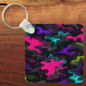 Neon Camo Sleutelhanger (Voorkant)