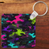 Neon Camo Sleutelhanger (Achterkant)