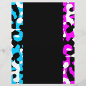 Neon Camo Strepen Aangepaste Rave Flyers (Achterkant)