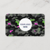 Neon Camo – Volledig en gedurfd ontwerp Visitekaartje (Voorkant)