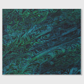 Neon Camouflage Dark Camo Textielpatroon Cadeaupapier (Vlak)