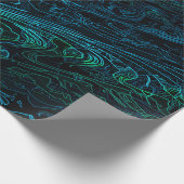 Neon Camouflage Dark Camo Textielpatroon Cadeaupapier (Hoek)