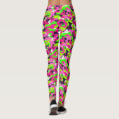 Neon Camouflage Leggings (Achterkant)
