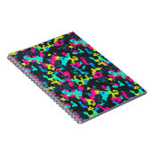 Neon Camouflage Pattern Notitieboek (Rechterzijde)