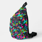 Neon Camouflage Pattern Sling Bag (Rechterhoek)