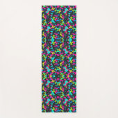 Neon Camouflage Pattern Yogamat (Voorkant)