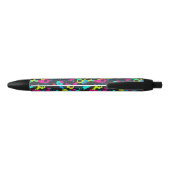 Neon Camouflage Pattern Zwarte Inkt Pen (Achterkant)