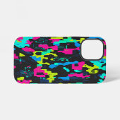 Neon Camouflagepatroon iPhone Hoesje (Achterkant horizontaal)