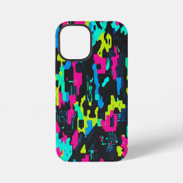 Neon Camouflagepatroon iPhone 12 Mini Hoesje