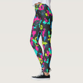 Neon Camouflagepatroon Leggings (Links)