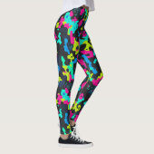 Neon Camouflagepatroon Leggings (Rechts)