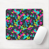 Neon Camouflagepatroon Muismat (Met muis)