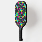 Neon Camouflagepatroon Pickleball Paddle (Links)