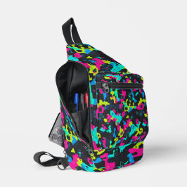 Neon Camouflagepatroon Sling Bag
