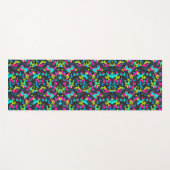 Neon Camouflagepatroon Yogamat (Voorkant (horizontaal))