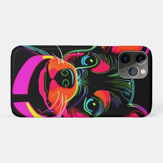 Neon Canine Puppy Art Case-Mate iPhone Case (Achterkant (horizontaal))