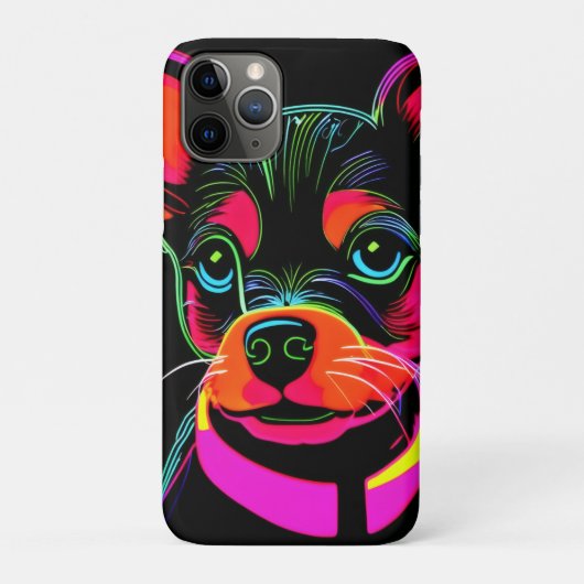 Neon Canine Puppy Art Case-Mate iPhone Case (Achterkant)
