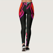 Neon Canine Puppy Art Leggings (Achterkant)