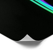 Neon Canine Puppy Art Poster (Hoek)