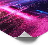 Neon car art poster (Hoek)