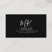 Neon Car Wash Interior Designer Logo C Visitekaartje (Achterkant)