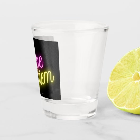 Neon Carpe Diem Word Art Shot Glas (Rechts)