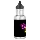 Neon Carpe Diem Word Art Waterfles (Links)