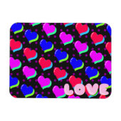 Neon Cartoon Heart Pattern Magneet (Horizontaal)