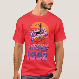 Neon Cassette 1992 Revival cadeau T-shirt