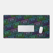 Neon Cassette Bureaumat – Groen Blauw (Keyboard & Muis)