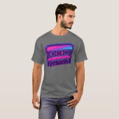 Neon Cassetteape Retro Design retro T-shirt (Voorkant volledig)