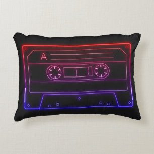 Neon Cassetteband Retro Esthetische Kussenhoes Accent Kussen