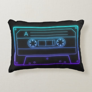 Neon Cassettebandje Retro Esthetische Worp Kussen