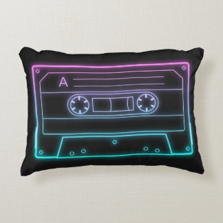 Neon Cassetteregel Retro Esthetische Worp Kussen
