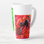 Neon Cat Coffee   Latte Mok (Rechterhoek)