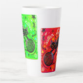 Neon Cat Coffee   Latte Mok (Voorkant)