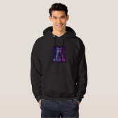 **Neon Cat Design – Glowing Futuristic Feline Art* Hoodie (Voorkant volledig)