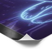 **Neon Cat Design – Glowing Futuristic Feline Art* Perfect Poster (Hoek)