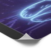 **Neon Cat Design – Glowing Futuristic Feline Art* Poster (Hoek)