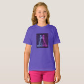 **Neon Cat Design – Glowing Futuristic Feline Art* T-shirt (Voorkant volledig)