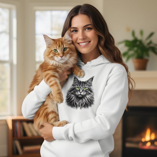 Neon Cat: Electric Soul Hoodie